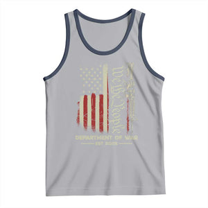 Department of War Est 2025 Tank Top We The People Rifle American Flag Patriotic 2A Statement TS02 Athletic Heather Navy Print Your Wear