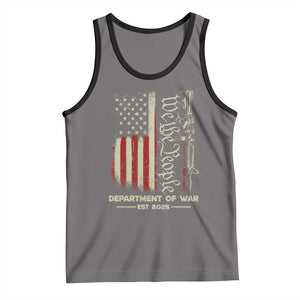 Department of War Est 2025 Tank Top We The People Rifle American Flag Patriotic 2A Statement TS02 Deep Heather Black Print Your Wear
