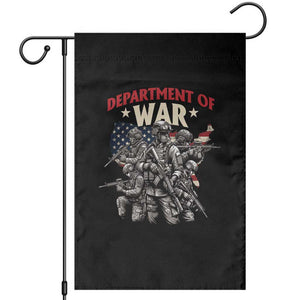 Department of War Est 2025 Garden Flag Patriotic Combat Squad Tactical Soldiers Graphic TS02 Black Print Your Wear