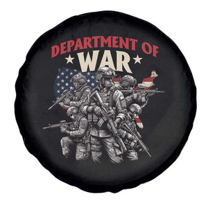 Department of War Est 2025 Spare Tire Cover Patriotic Combat Squad Tactical Soldiers Graphic TS02 Print Your Wear