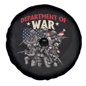 Department of War Est 2025 Spare Tire Cover Patriotic Combat Squad Tactical Soldiers Graphic TS02 Print Your Wear