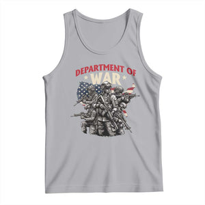 Department of War Est 2025 Tank Top Patriotic Combat Squad Tactical Soldiers Graphic TS02 Athletic Heather Print Your Wear