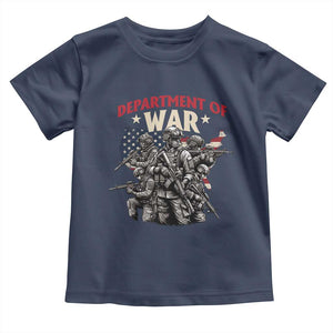 Department of War Est 2025 Toddler T Shirt Patriotic Combat Squad Tactical Soldiers Graphic TS02 Navy Print Your Wear