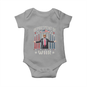 Department of War Est 2025 Baby Onesie Trump Patriotic Political B2 Spirit Operation Midnight Hammer TS02 Sport Gray Print Your Wear