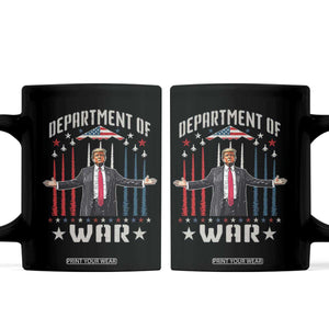 Department of War Est 2025 Coffee Mug Trump Patriotic Political B2 Spirit Operation Midnight Hammer TS02 Black Print Your Wear