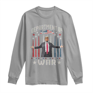 Department of War Est 2025 Long Sleeve Shirt Trump Patriotic Political B2 Spirit Operation Midnight Hammer TS02 Sport Gray Print Your Wear