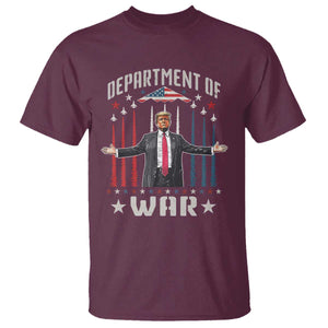 Department of War Est 2025 T Shirt Trump Patriotic Political B2 Spirit Operation Midnight Hammer TS02 Maroon Print Your Wear