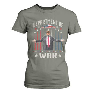 Department of War Est 2025 T Shirt For Women Trump Patriotic Political B2 Spirit Operation Midnight Hammer TS02 Military Green Print Your Wear