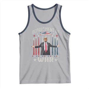 Department of War Est 2025 Tank Top Trump Patriotic Political B2 Spirit Operation Midnight Hammer TS02 Athletic Heather Navy Print Your Wear