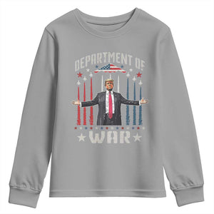 Department of War Est 2025 Youth Sweatshirt Trump Patriotic Political B2 Spirit Operation Midnight Hammer TS02 Sport Gray Print Your Wear