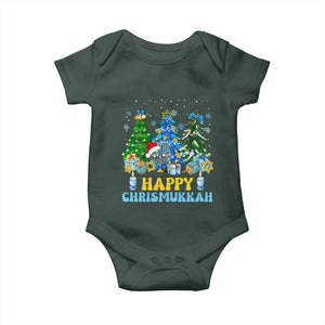 Christmas Hanukkah Baby Onesie Merry Christmukkah Jewish Christmas Trees Chanukah TS02 Print Your Wear