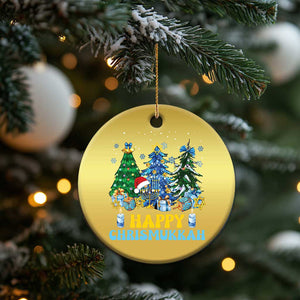 Christmas Hanukkah Christmas Ornament Merry Christmukkah Jewish Christmas Trees Chanukah TS02 Print Your Wear