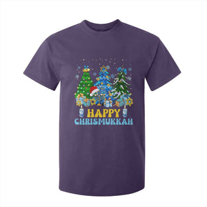 Christmas Hanukkah T Shirt For Kid Merry Christmukkah Jewish Christmas Trees Chanukah TS02 Purple Print Your Wear