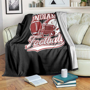 Indiana Pride Football Lover Throw Blanket Retro IN for Sport Fans TS02 Print Your Wear