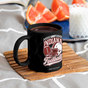 Indiana Pride Football Lover Coffee Mug Retro IN for Sport Fans TS02 Print Your Wear