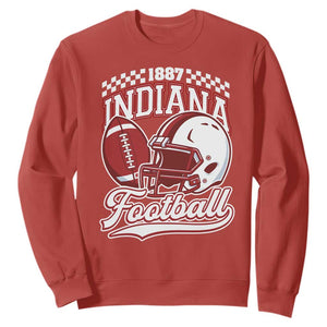 Indiana Pride Football Lover Sweatshirt Retro IN for Sport Fans TS02 Red Print Your Wear