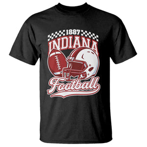 Indiana Pride Football Lover T Shirt Retro IN for Sport Fans TS02 Black Print Your Wear