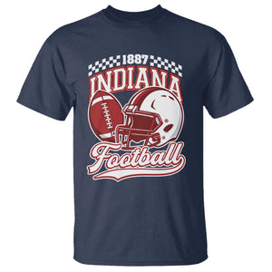 Indiana Pride Football Lover T Shirt Retro IN for Sport Fans TS02 Navy Print Your Wear