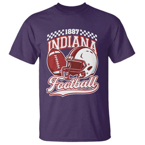 Indiana Pride Football Lover T Shirt Retro IN for Sport Fans TS02 Purple Print Your Wear