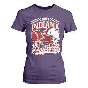 Indiana Pride Football Lover T Shirt For Women Retro IN for Sport Fans TS02 Purple Print Your Wear