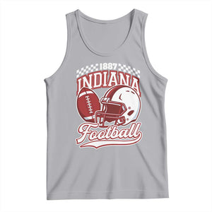 Indiana Pride Football Lover Tank Top Retro IN for Sport Fans TS02 Athletic Heather Print Your Wear