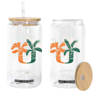 Vintage Classic 90s Miami Palm Trees UM Glass Can Tropical Game Day Football Fan TS02 Print Your Wear