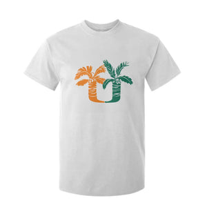 Vintage Classic 90s Miami Palm Trees UM T Shirt For Kid Tropical Game Day Football Fan TS02 White Print Your Wear