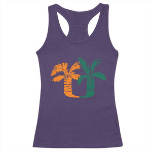Vintage Classic 90s Miami Palm Trees UM Racerback Tank Top Tropical Game Day Football Fan TS02 Purple Print Your Wear