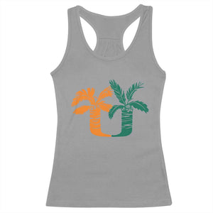 Vintage Classic 90s Miami Palm Trees UM Racerback Tank Top Tropical Game Day Football Fan TS02 Sport Gray Print Your Wear
