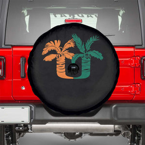 Vintage Classic 90s Miami Palm Trees UM Spare Tire Cover Tropical Game Day Football Fan TS02 Black Print Your Wear