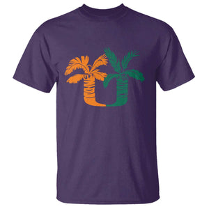 Vintage Classic 90s Miami Palm Trees UM T Shirt Tropical Game Day Football Fan TS02 Purple Print Your Wear