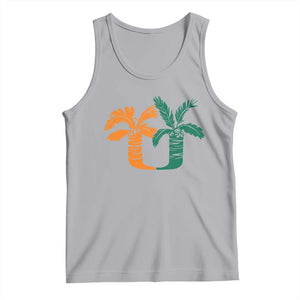 Vintage Classic 90s Miami Palm Trees UM Tank Top Tropical Game Day Football Fan TS02 Athletic Heather Print Your Wear