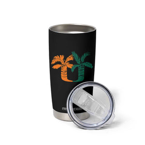 Vintage Classic 90s Miami Palm Trees UM Tumbler Cup Tropical Game Day Football Fan TS02 Print Your Wear