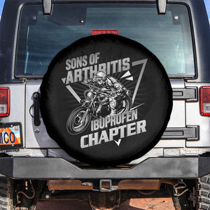 Biker Skeleton Spare Tire Cover Sons Of Arthritis Ibuprofen Chapter TS02 No hole Black Print Your Wear