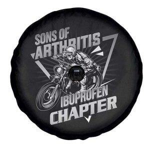 Biker Skeleton Spare Tire Cover Sons Of Arthritis Ibuprofen Chapter TS02 Print Your Wear