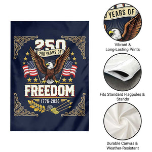 250 Years of Freedom 1776 2026 Patriotic Eagle Garden Flag America 250th Anniversary Tribute TS02 Print Your Wear
