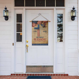 God Family Country 250 Years of Blessing Vintage Garden Flag 1776 2026 Patriotic Faith and Freedom TS02 Print Your Wear