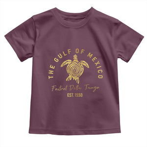 Gulf Of Mexico Turtle Toddler T Shirt Foxtrots Deltas Tangos TS02 Maroon Print Your Wear