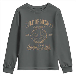 Gulf Of Mexico Youth Sweatshirt Foxtrot Delta Tango FDT Resist TS02 Dark Heather Print Your Wear