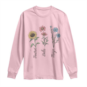 Floral FDT Foxtrot Delta Tango Long Sleeve Shirt Funny Offensive Retro TS02 Light Pink Print Your Wear