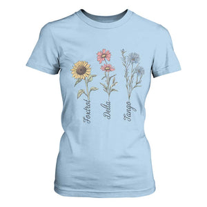 Floral FDT Foxtrot Delta Tango T Shirt For Women Funny Offensive Retro TS02 Light Blue Print Your Wear