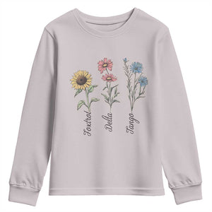Floral FDT Foxtrot Delta Tango Youth Sweatshirt Funny Offensive Retro TS02 Ice Gray Print Your Wear