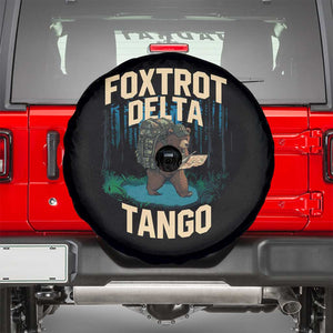 Foxtrots Deltas Tangos Funny Bear Resist Spare Tire Cover Protect Our National Parks TS02 Black Print Your Wear