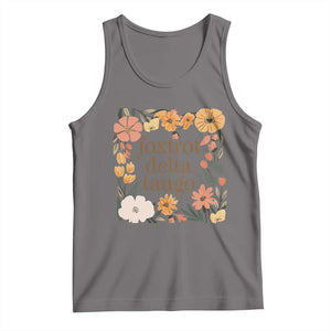 Foxtrots Deltas Tangos Boho Floral Tank Top Funny Offensive TS02 Deep Heather Print Your Wear