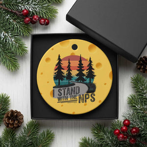 I Stand With The NPS Ceramic Ornament National Park Support Park Rangers TS02 1pc Yellow Cheese Print Your Wear