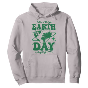 In My Earth Day Era Hoodie Cute Groovy Planet Heart TS02 Ice Gray Print Your Wear