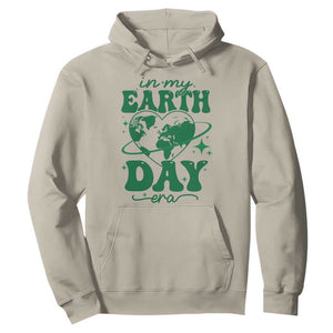 In My Earth Day Era Hoodie Cute Groovy Planet Heart TS02 Sand Print Your Wear