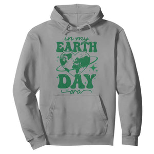 In My Earth Day Era Hoodie Cute Groovy Planet Heart TS02 Sport Gray Print Your Wear