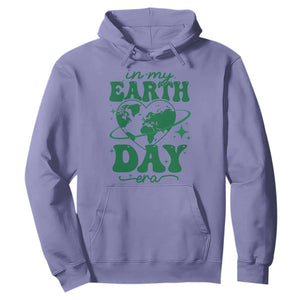 In My Earth Day Era Hoodie Cute Groovy Planet Heart TS02 Violet Print Your Wear