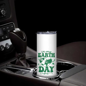 In My Earth Day Era Skinny Tumbler Cute Groovy Planet Heart TS02 Print Your Wear